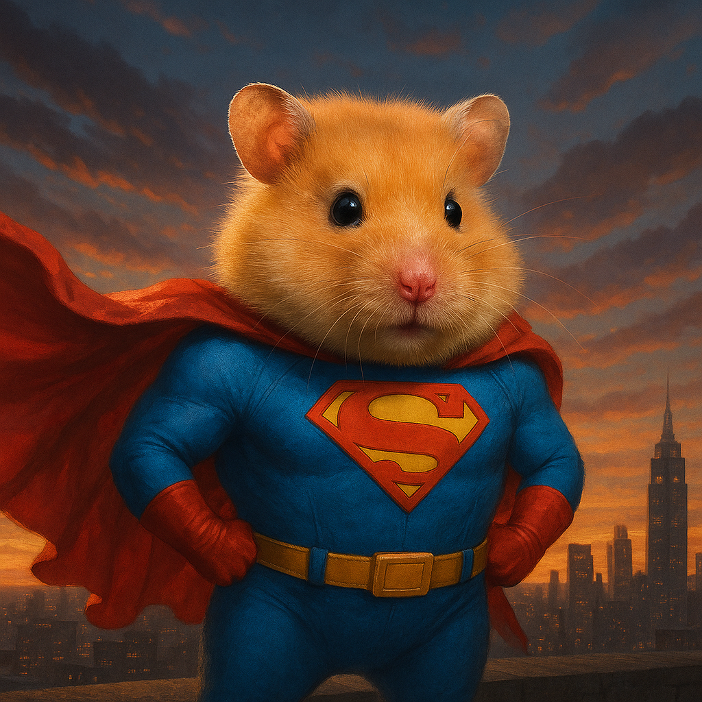 Personalisiertes Haustier Portrait – Superheld