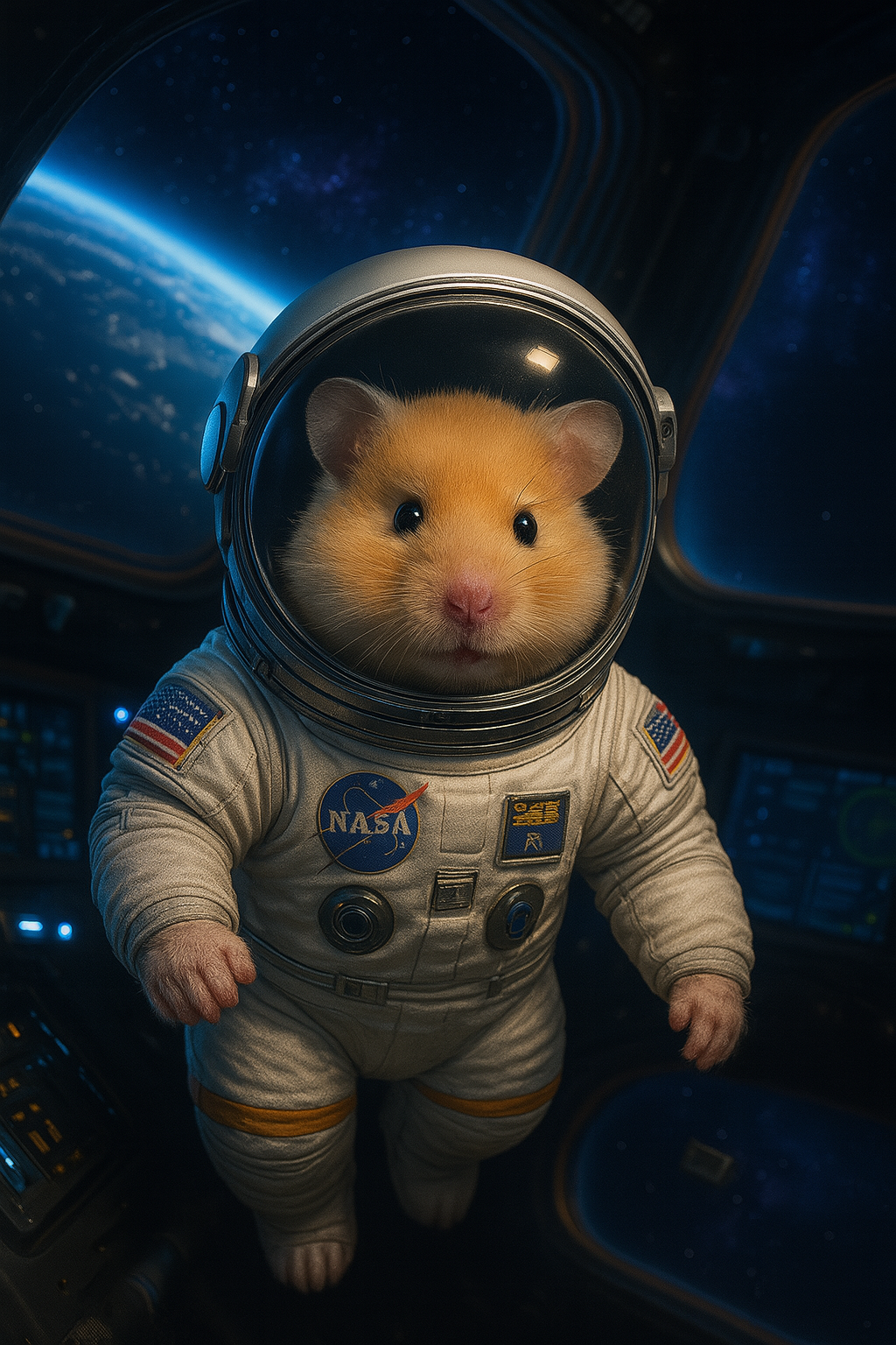 Personalisiertes Haustier Portrait – Astronaut