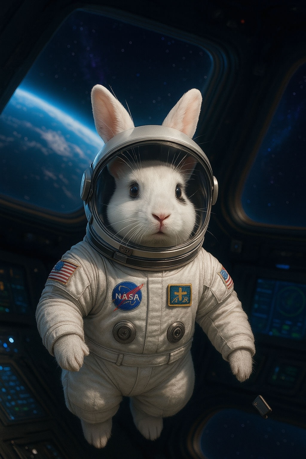 Personalisiertes Haustier Portrait – Astronaut