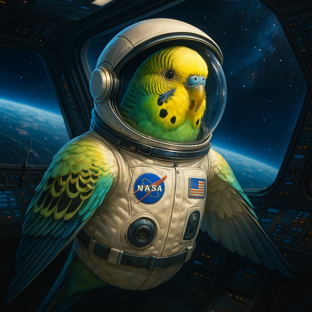 Personalisiertes Haustier Portrait – Astronaut