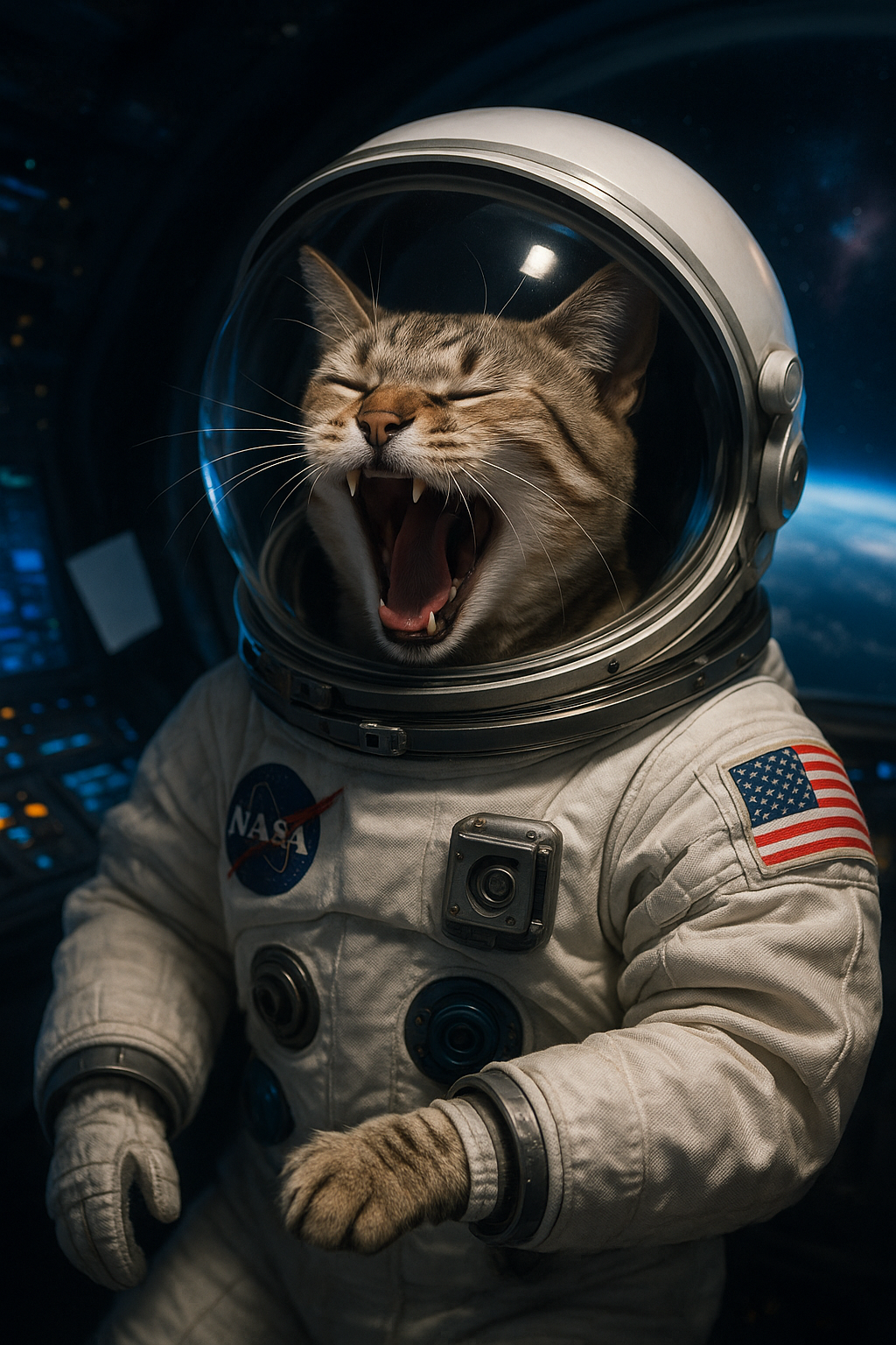 Personalisiertes Haustier Portrait – Astronaut