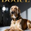 Personalisiertes Hundeposter "Dogue" - Magazin-Cover-Stil