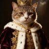freepik__ein-fotorealistisches-studioportrt-einer-katze-als__69327 Personalisiertes Katzenposter "Royal Majesty" - Königliches Portrait