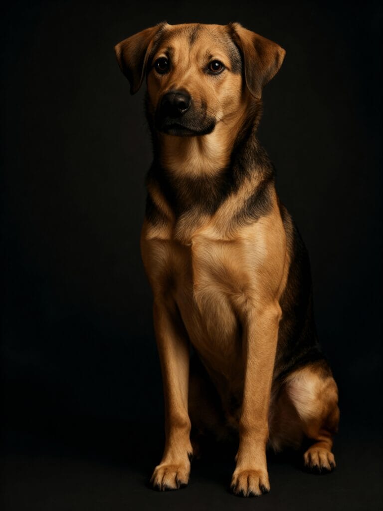 Personalisiertes Hundeposter "Studio" - Professionelles Foto-Shooting